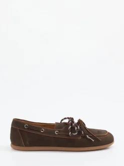 Andrea Puccini – Bootsschuh aus Veloursleder dunkelbraun
