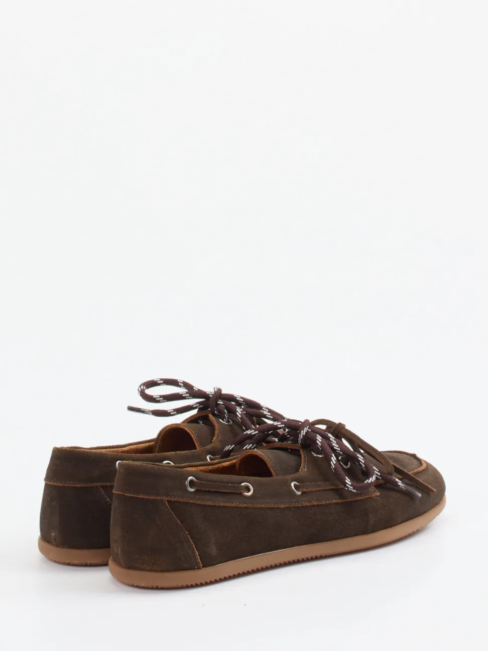 Andrea Puccini – Bootsschuh aus Veloursleder dunkelbraun