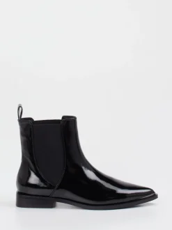 Andrea Puccini – Chelsea Boots aus Lackleder Schwarz