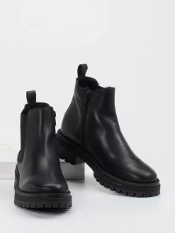 Andrea Puccini – Chelsea Boots aus Kalbleder schwarz