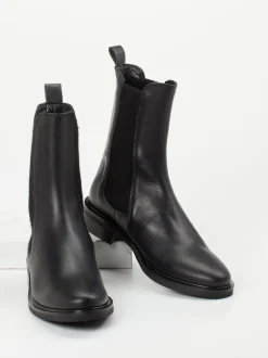 Andrea Puccini – Chelsea Boots aus Kalbleder schwarz