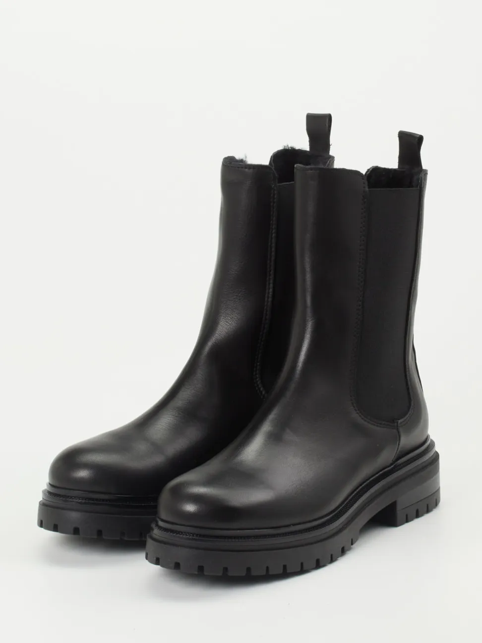 Andrea Puccini – Chelsea Boots aus Kalbleder Schwarz