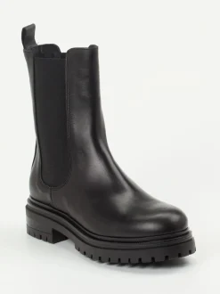 Andrea Puccini – Chelsea Boots aus Kalbleder Schwarz