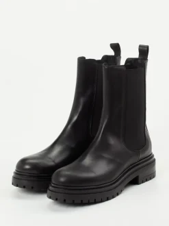 Andrea Puccini – Chelsea Boots aus Kalbleder Schwarz