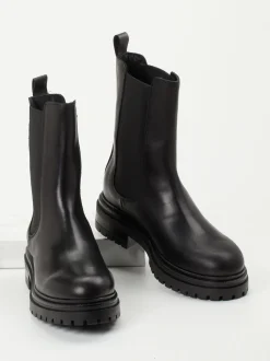 Andrea Puccini – Chelsea Boots aus Kalbleder Schwarz