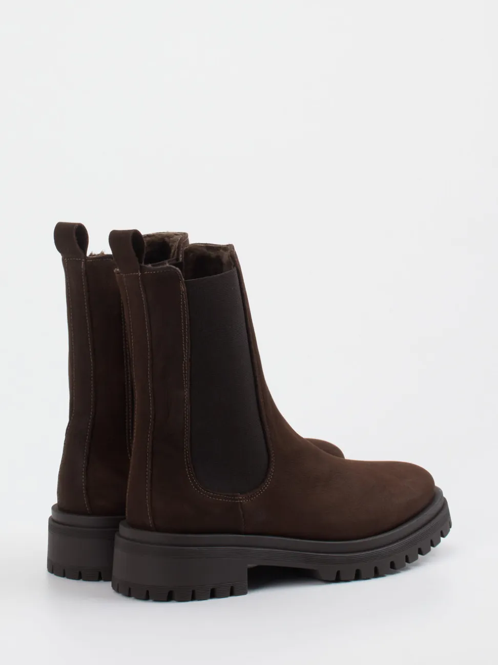 Andrea Puccini – Chelsea Boots aus Nubukleder braun