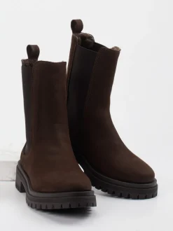 Andrea Puccini – Chelsea Boots aus Nubukleder braun