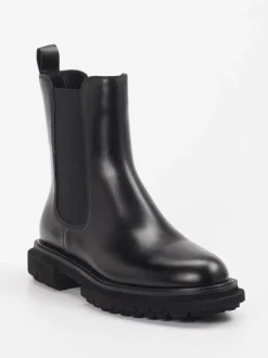 Andrea Puccini – Chelsea Boots aus Kalbleder schwarz