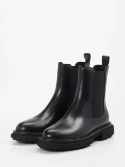 Andrea Puccini – Chelsea Boots aus Kalbleder schwarz