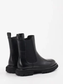 Andrea Puccini – Chelsea Boots aus Kalbleder schwarz