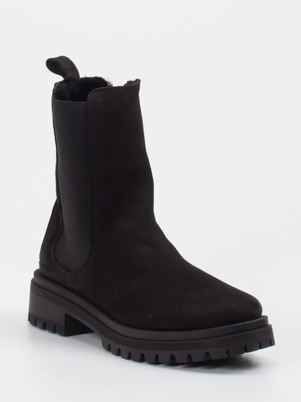 Andrea Puccini – Chelsea Boots aus Nubukleder schwarz
