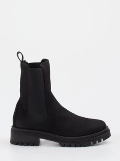 Andrea Puccini – Chelsea Boots aus Nubukleder schwarz