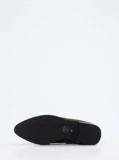 Andrea Puccini – Chelsea Boots aus Veloursleder olivgrün