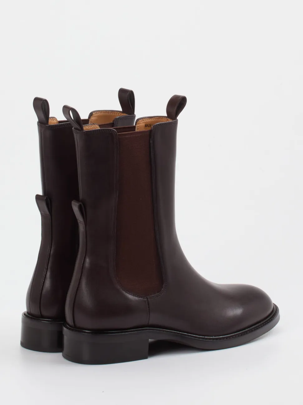 Andrea Puccini – Chelsea Boots aus Glattleder Dunkelbraun