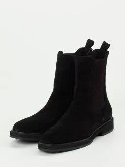Andrea Puccini – Chelsea Boots aus Veloursleder Schwarz