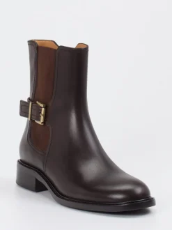 Andrea Puccini – Chelsea Boots aus Glattleder dunkelbraun