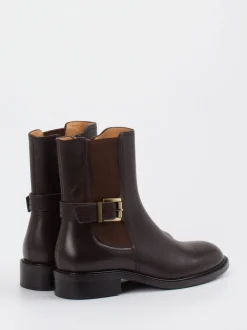 Andrea Puccini – Chelsea Boots aus Glattleder dunkelbraun