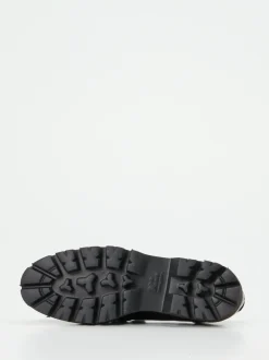 Andrea Puccini – Chunky Loafer aus Lackleder Petrol