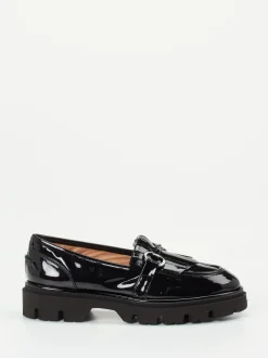 Andrea Puccini – Chunky Loafer aus Lackleder Schwarz