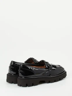 Andrea Puccini – Chunky Loafer aus Lackleder Schwarz