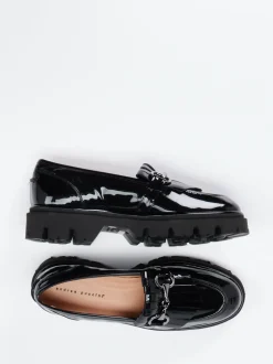 Andrea Puccini – Chunky Loafer aus Lackleder Schwarz