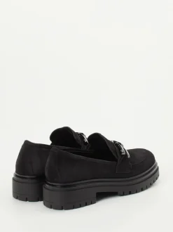Andrea Puccini – Chunky Loafer aus Veloursleder Schwarz