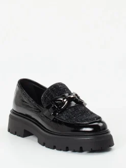 Andrea Puccini – Chunky-Loafer aus Lackleder Schwarz
