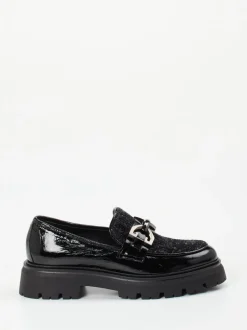 Andrea Puccini – Chunky-Loafer aus Lackleder Schwarz