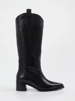 Andrea Puccini – Cowboy Boots aus Lammleder Schwarz