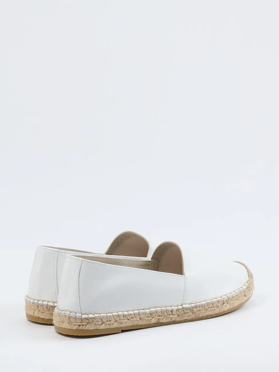 Andrea Puccini – Espadrilles aus Lammleder weiß