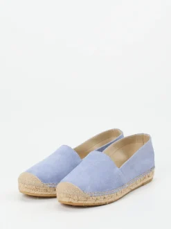 Andrea Puccini – Espadrilles aus Veloursleder lavendelblau