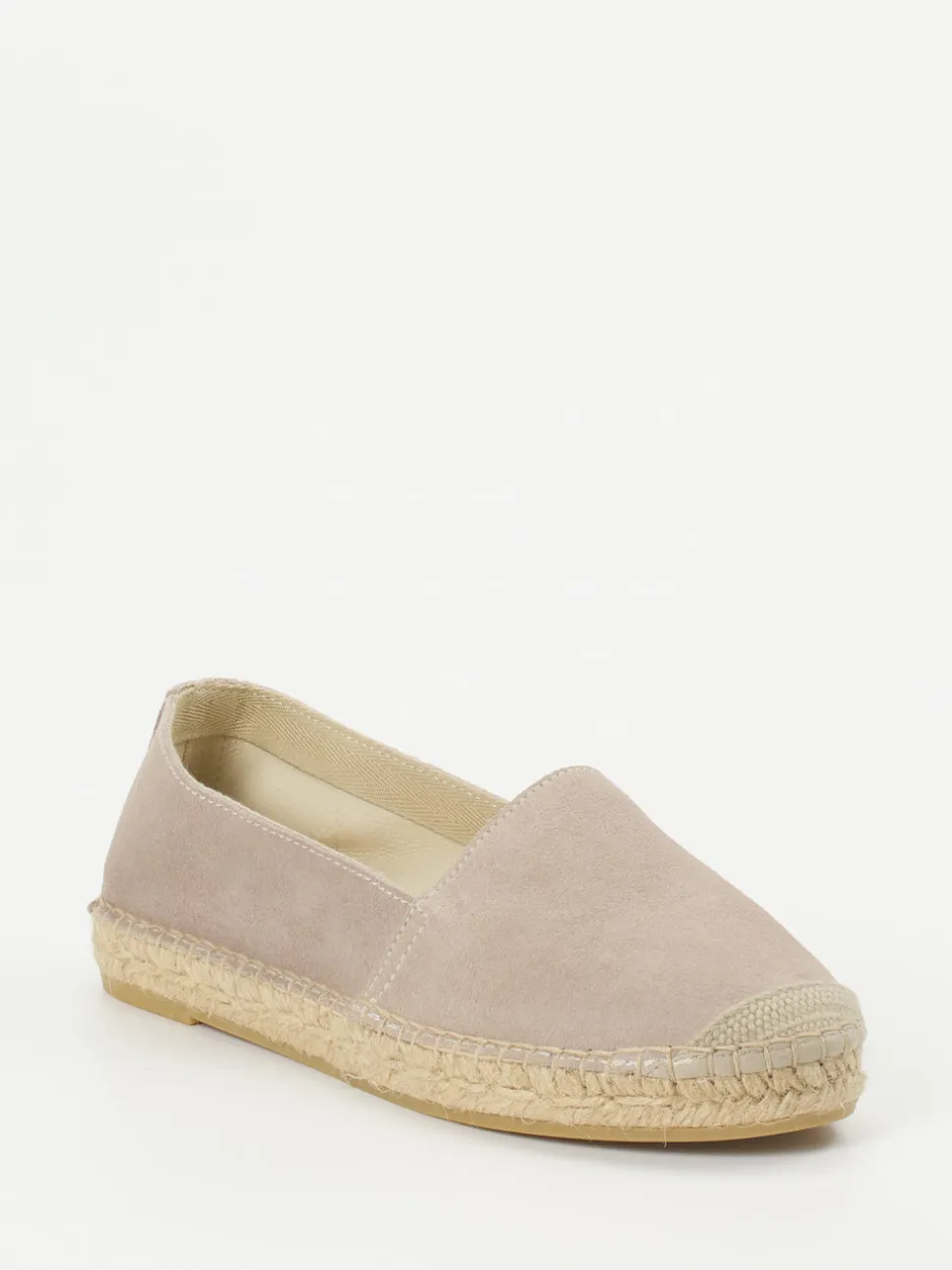 Andrea Puccini – Espadrilles aus Veloursleder Taupe