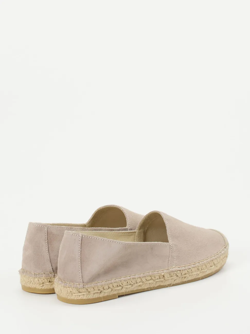 Andrea Puccini – Espadrilles aus Veloursleder Taupe