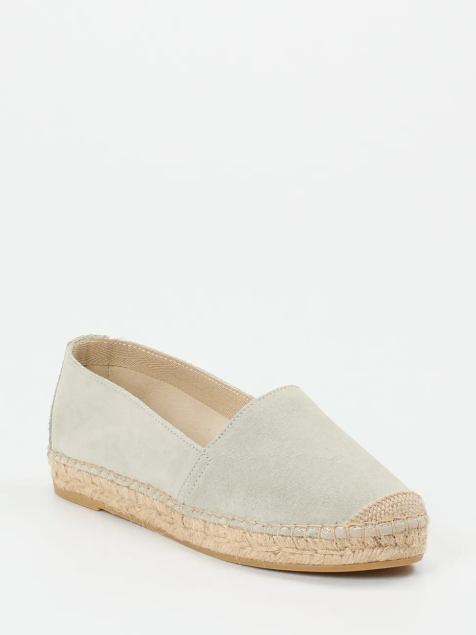 Andrea Puccini – Espadrilles aus Veloursleder mintgrün