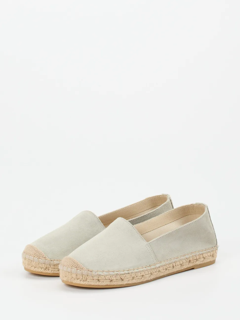 Andrea Puccini – Espadrilles aus Veloursleder mintgrün