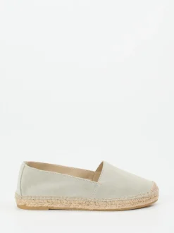 Andrea Puccini – Espadrilles aus Veloursleder mintgrün