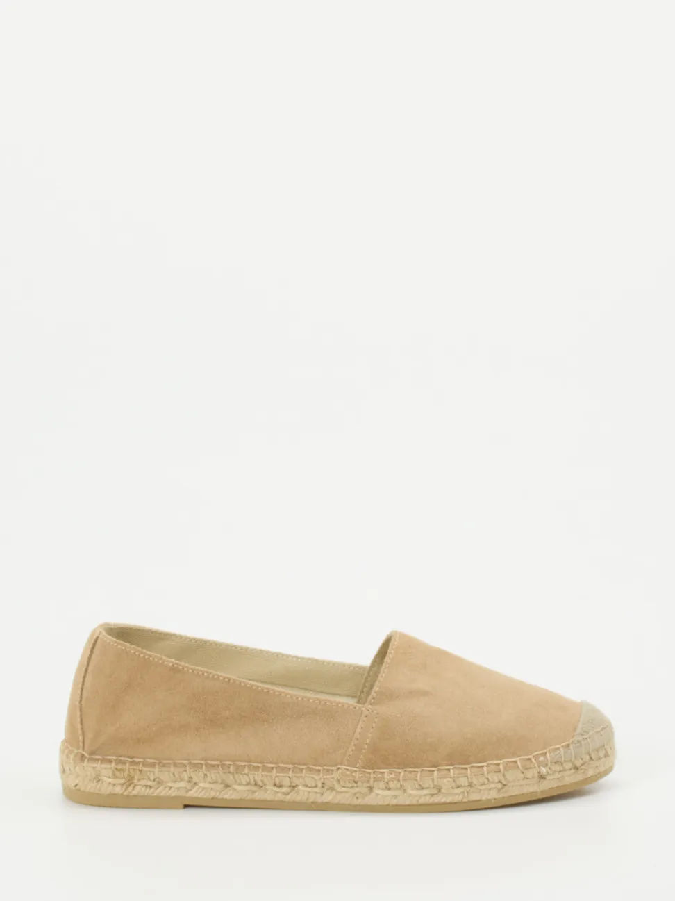 Andrea Puccini – Espadrilles aus Veloursleder beige