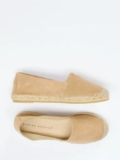 Andrea Puccini – Espadrilles aus Veloursleder beige