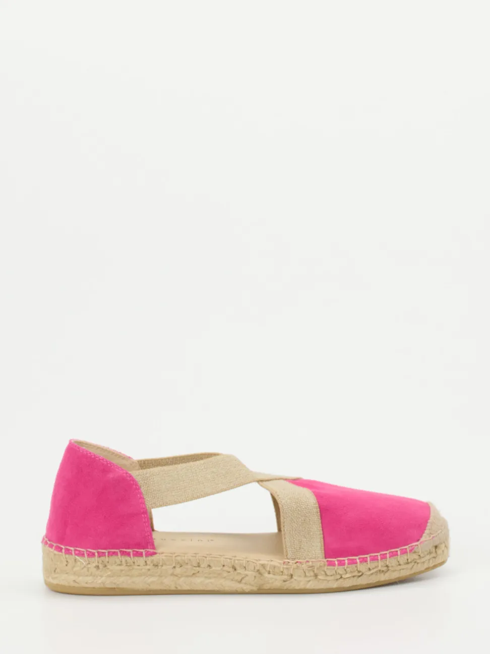 Andrea Puccini – Espadrilles aus Veloursleder Pink