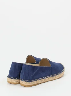 Andrea Puccini – Espadrilles aus Veloursleder marineblau