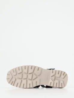Andrea Puccini – Fisherman-Sandalen aus Lammleder Schwarz