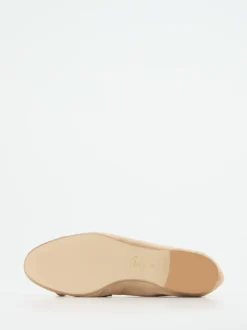 Andrea Puccini – Fransen-Loafer aus Veloursleder beige