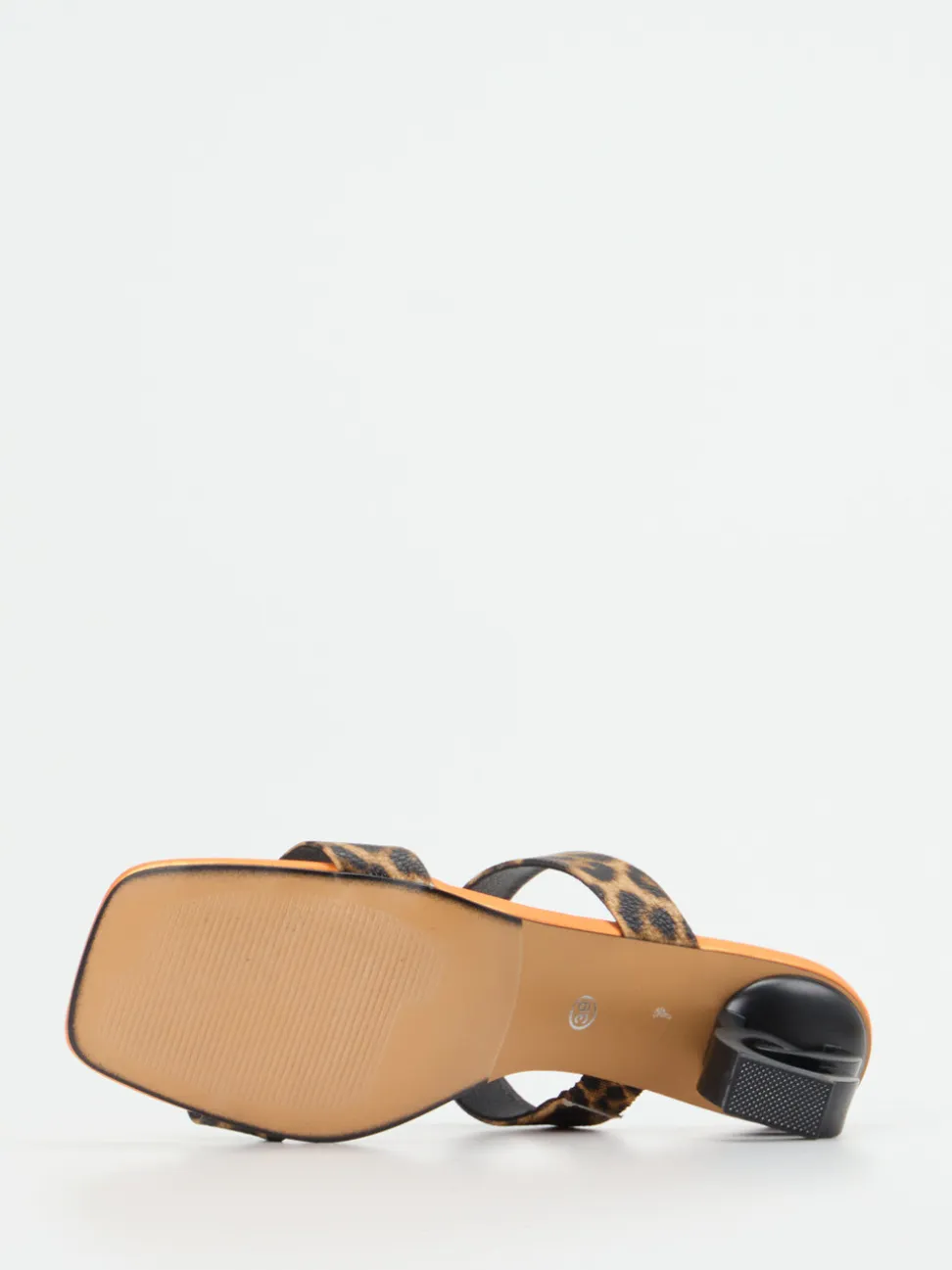 Andrea Puccini – High Heel Mules aus Leder im Leoprint