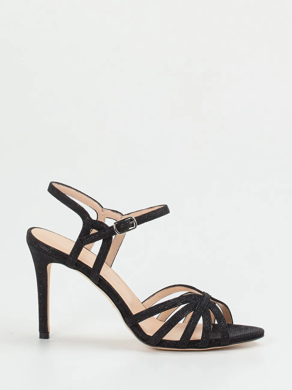 Andrea Puccini – High Heel Sandaletten aus Lurex