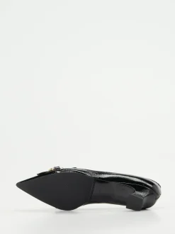 Andrea Puccini – Kitten-Heel-Pumps aus Lackleder Schwarz