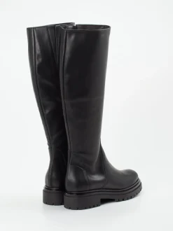 Andrea Puccini – Kniehohe Boots aus Kalbleder schwarz