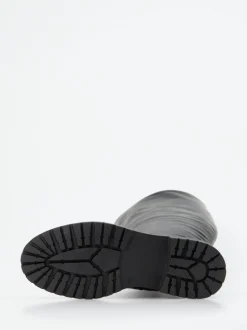 Andrea Puccini – Kniehohe Boots aus Kalbleder schwarz