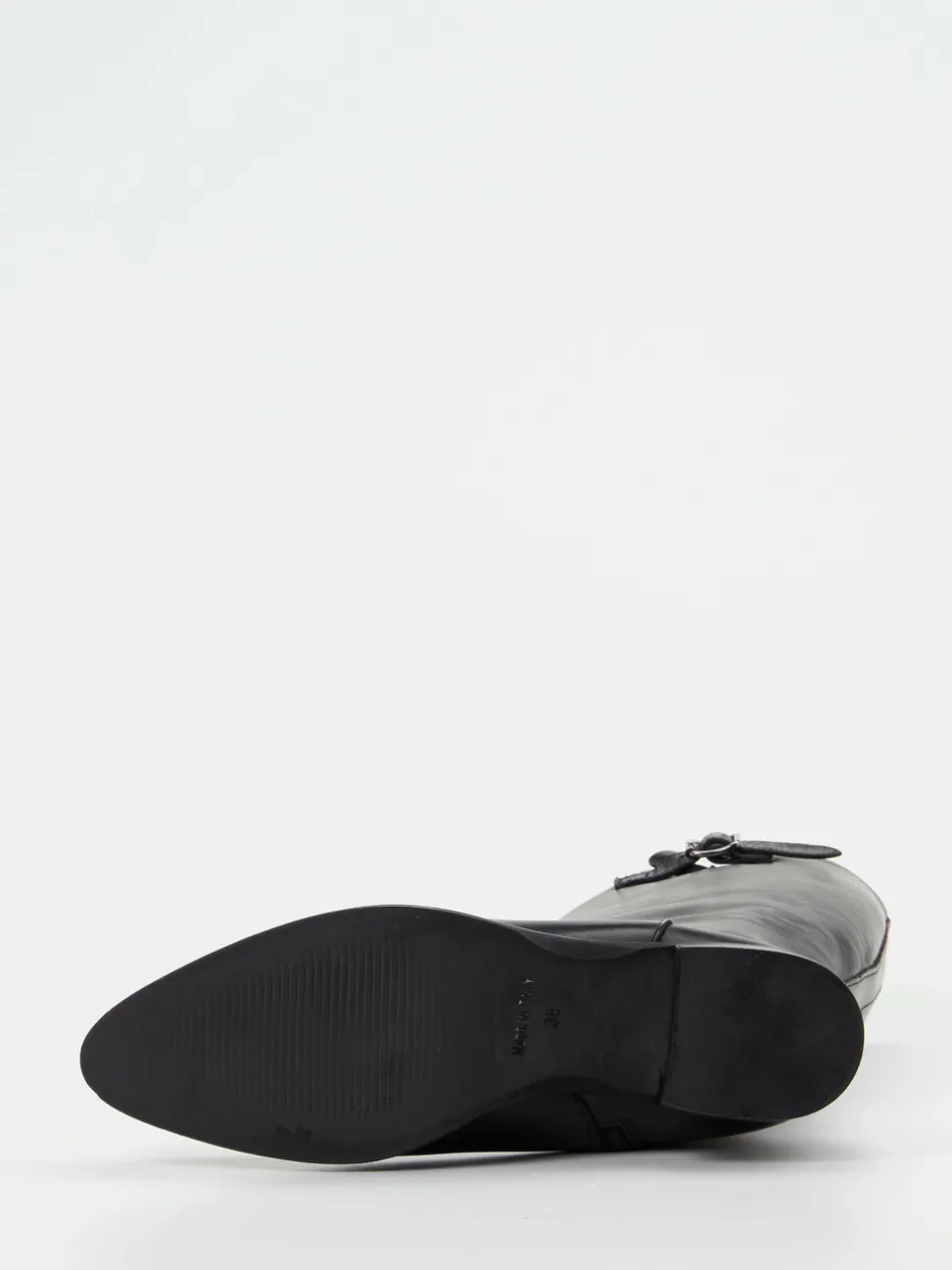 Andrea Puccini – Kniehohe Stiefel aus Kalbleder Schwarz