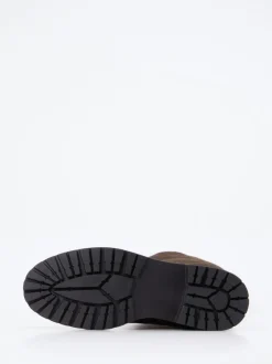 Andrea Puccini – Kniehohe Stiefel aus Veloursleder braun