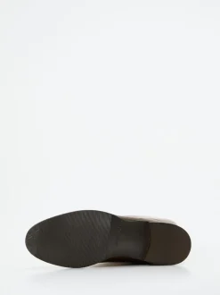 Andrea Puccini – Kniehohe Stiefel aus Kalbleder braun